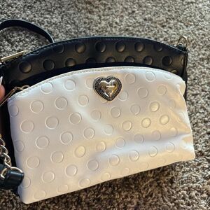 Betsey-johnson Women's White and Black Bag